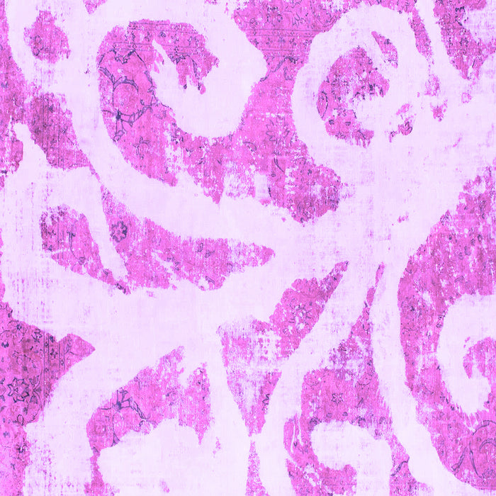 Square Abstract Purple Modern Rug, abs1093pur