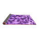 Sideview of Abstract Purple Modern Rug, abs1094pur