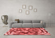 Modern Red Washable Rugs