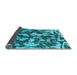 Sideview of Abstract Light Blue Modern Rug, abs1094lblu