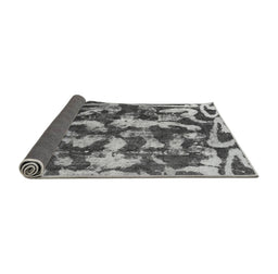 Sideview of Abstract Gray Modern Rug, abs1094gry