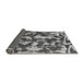 Sideview of Abstract Gray Modern Rug, abs1094gry