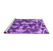 Sideview of Machine Washable Abstract Purple Modern Area Rugs, wshabs1094pur