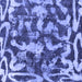 Square Machine Washable Abstract Blue Modern Rug, wshabs1094blu