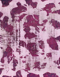 Machine Washable Abstract Dark Pink Rug, wshabs1095