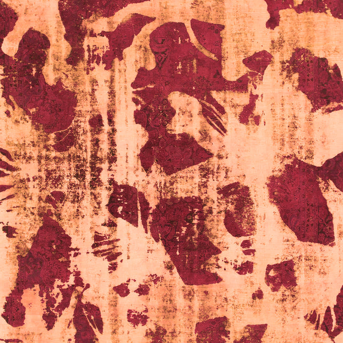 Machine Washable Abstract Orange Modern Area Rugs, wshabs1095org