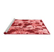 Modern Red Washable Rugs