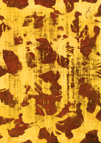 Abstract Yellow Modern Rug, abs1095yw