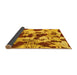 Sideview of Abstract Yellow Modern Rug, abs1095yw