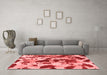 Modern Red Washable Rugs