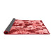 Abstract Red Modern Area Rugs