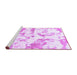 Sideview of Machine Washable Abstract Purple Modern Area Rugs, wshabs1096pur