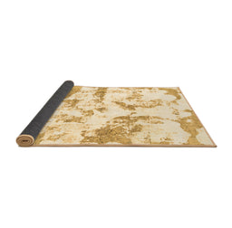 Sideview of Abstract Brown Modern Rug, abs1096brn