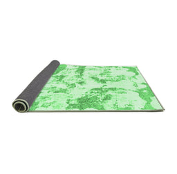 Sideview of Abstract Emerald Green Modern Rug, abs1096emgrn
