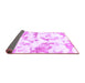 Sideview of Abstract Purple Modern Rug, abs1096pur