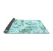 Sideview of Abstract Light Blue Modern Rug, abs1096lblu