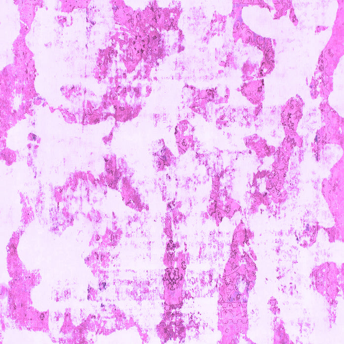 Square Machine Washable Abstract Purple Modern Area Rugs, wshabs1096pur