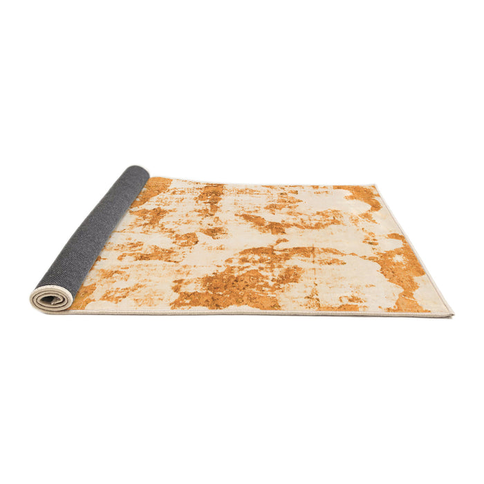 Sideview of Abstract Orange Modern Rug, abs1096org