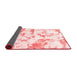 Abstract Red Modern Area Rugs