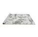 Sideview of Machine Washable Abstract Gray Modern Rug, wshabs1096gry