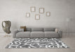 Machine Washable Abstract Gray Modern Rug in a Living Room,, wshabs1097gry