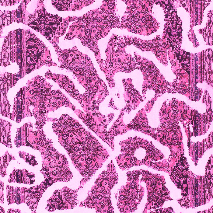 Machine Washable Abstract Pink Modern Rug, wshabs1097pnk