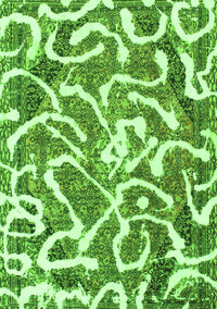 Abstract Green Modern Rug, abs1097grn