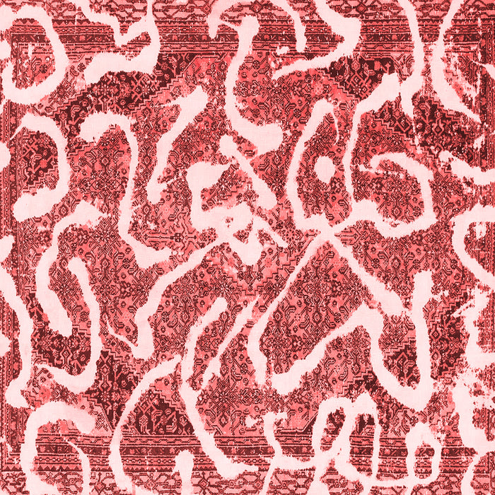 Machine Washable Abstract Red Modern Rug, wshabs1097red