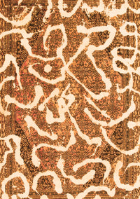 Abstract Orange Modern Rug, abs1097org