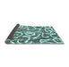 Sideview of Abstract Light Blue Modern Rug, abs1097lblu