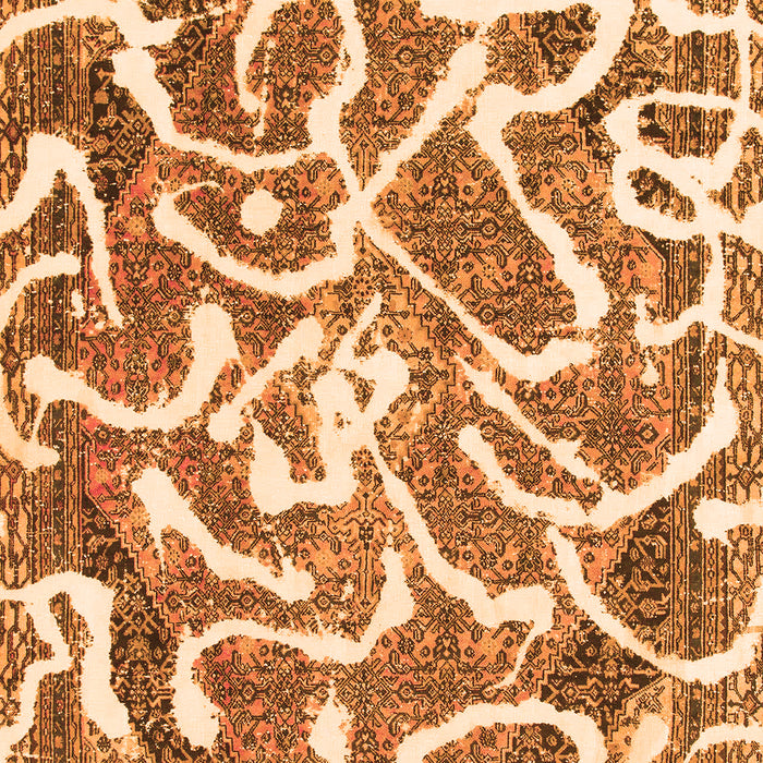 Machine Washable Abstract Orange Modern Area Rugs, wshabs1097org