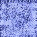 Square Machine Washable Abstract Blue Modern Rug, wshabs1098blu