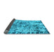 Sideview of Abstract Light Blue Modern Rug, abs1098lblu