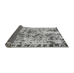 Sideview of Abstract Gray Modern Rug, abs1098gry