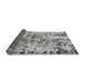 Sideview of Abstract Gray Modern Rug, abs1098gry