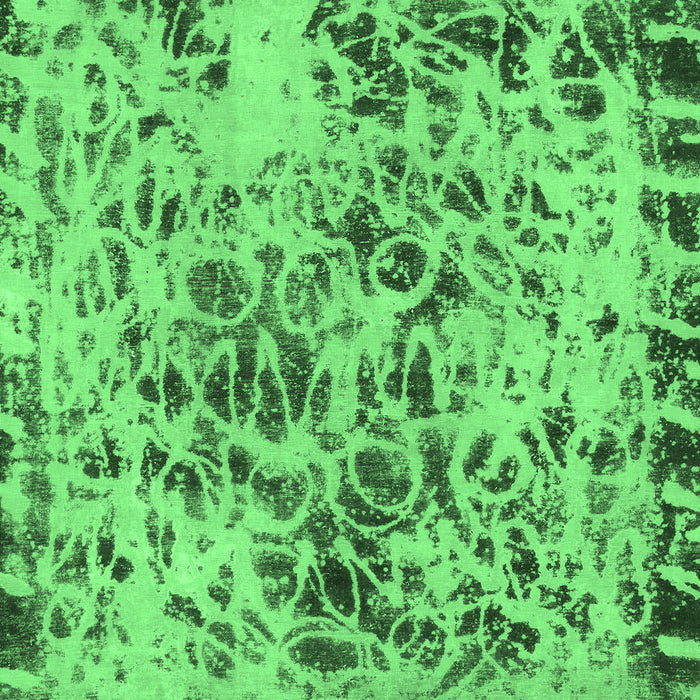 Machine Washable Abstract Emerald Green Modern Area Rugs, wshabs1098emgrn