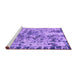 Sideview of Machine Washable Abstract Purple Modern Area Rugs, wshabs1098pur