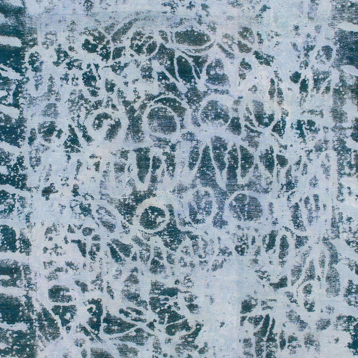 Machine Washable Abstract Steel Blue Rug, wshabs1098