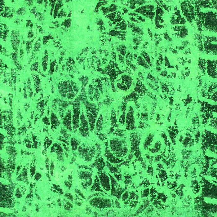 Machine Washable Abstract Green Modern Area Rugs, wshabs1098grn