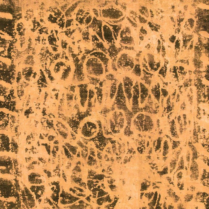 Machine Washable Abstract Orange Modern Area Rugs, wshabs1098org