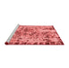 Modern Red Washable Rugs