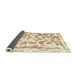 Sideview of Abstract Beige Modern Rug, abs1099