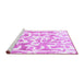 Sideview of Machine Washable Abstract Purple Modern Area Rugs, wshabs1099pur