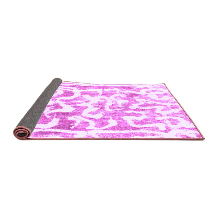 Sideview of Abstract Purple Modern Rug, abs1099pur