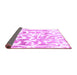 Sideview of Abstract Purple Modern Rug, abs1099pur