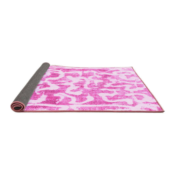 Sideview of Abstract Pink Modern Rug, abs1099pnk