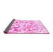 Sideview of Abstract Pink Modern Rug, abs1099pnk