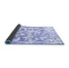 Sideview of Abstract Blue Modern Rug, abs1099blu