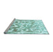 Sideview of Machine Washable Abstract Light Blue Modern Rug, wshabs1099lblu