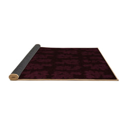 Sideview of Abstract Brown Modern Rug, abs109brn